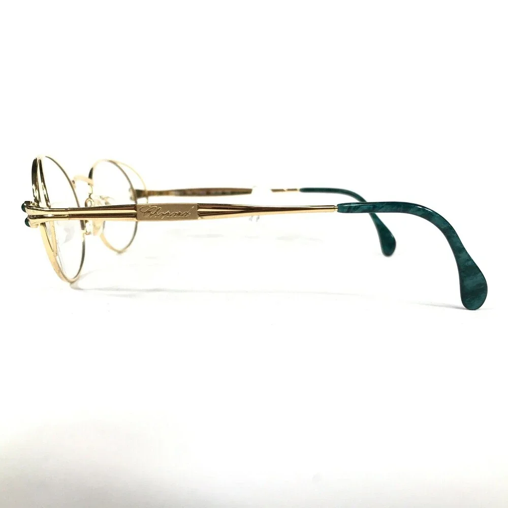 Chopard Eyeglasses Frames M C013 /24 V6053 23KT Gold Plated Green 52-18-135